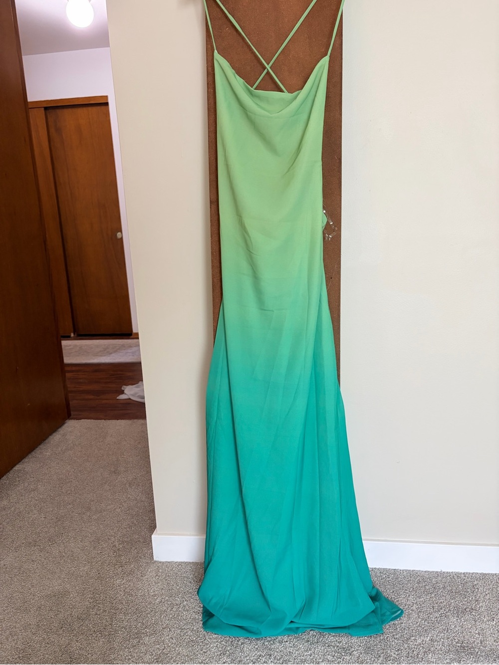 Peppermayo Green Ombre Slip Maxi Dress - Picture 2 of 3
